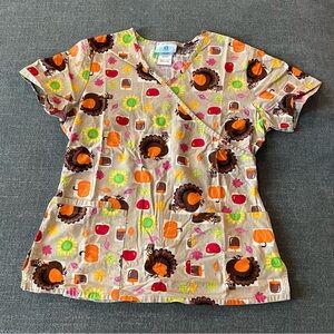 Thanksgiving scrub top